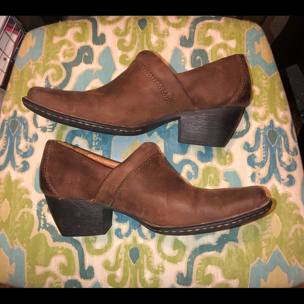 Born leather booties